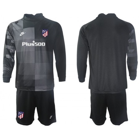 Fußballtrikots Atlético Madrid Torwart Kinder 2021-2022 Langarm Auswärts-trikot kaufen